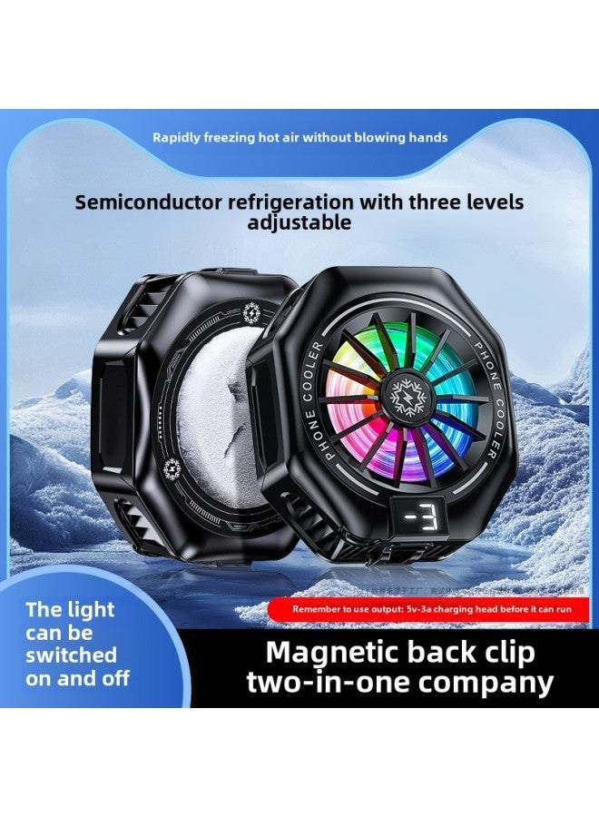 2025 Magnetic Mobile Phone Radiator Can Be Frozen Semiconductor Refrigeration Live Cooling With Digital Display Back Clip-Color:X156 Standard Model - Image 3