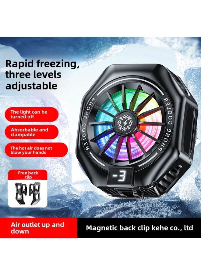 2025 Magnetic Mobile Phone Radiator Can Be Frozen Semiconductor Refrigeration Live Cooling With Digital Display Back Clip-Color:X156 Standard Model - Image 2