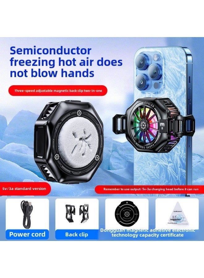 2025 Magnetic Mobile Phone Radiator Can Be Frozen Semiconductor Refrigeration Live Cooling With Digital Display Back Clip-Color:X156 Standard Model - Image 1