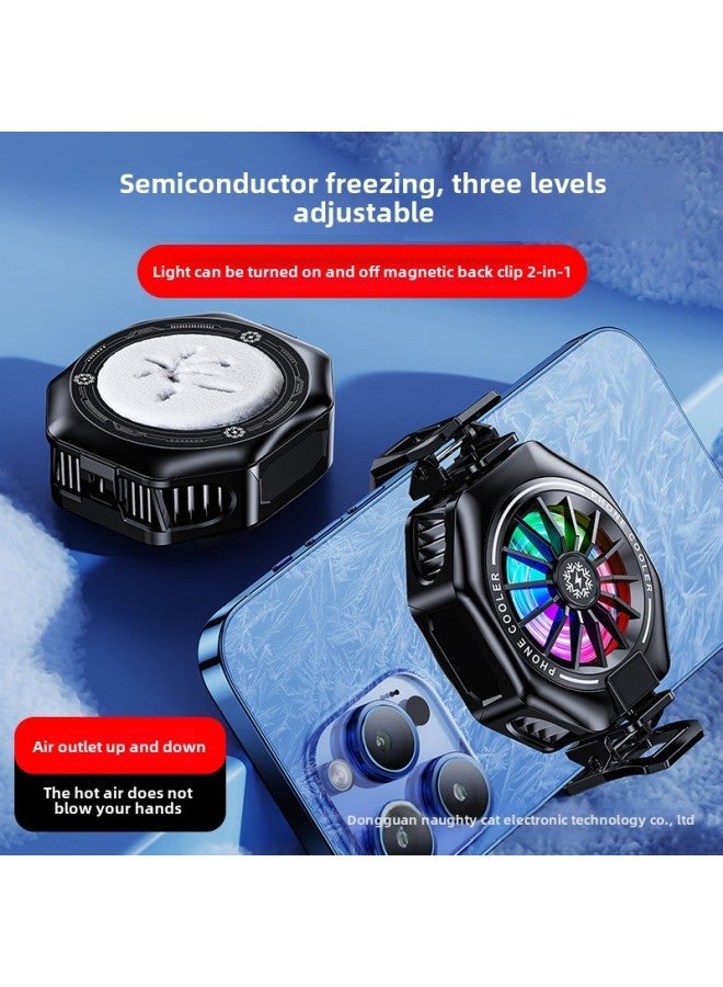 2025 Magnetic Mobile Phone Radiator Can Be Frozen Semiconductor Refrigeration Live Cooling With Digital Display Back Clip-Color:X156 Standard Model - Image 5