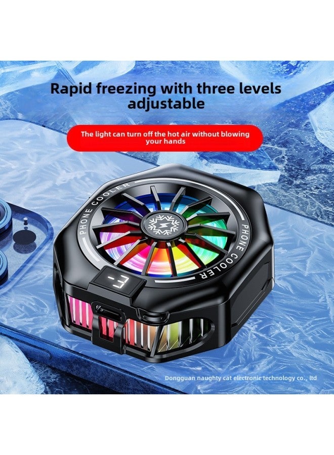 2025 Magnetic Mobile Phone Radiator Can Be Frozen Semiconductor Refrigeration Live Cooling With Digital Display Back Clip-Color:X156 Standard Model - Image 4