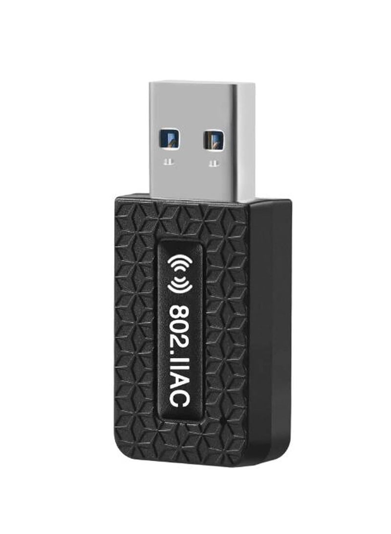General AC1300 USB WiFi Dongle 2.4G/5G Dual Band Wireless Network Adapter for PC Desktop High Speed ​​USB 3.0 Support Windows 7 to 11 XP/Mac OS X 10.9-10.14  - Image 1