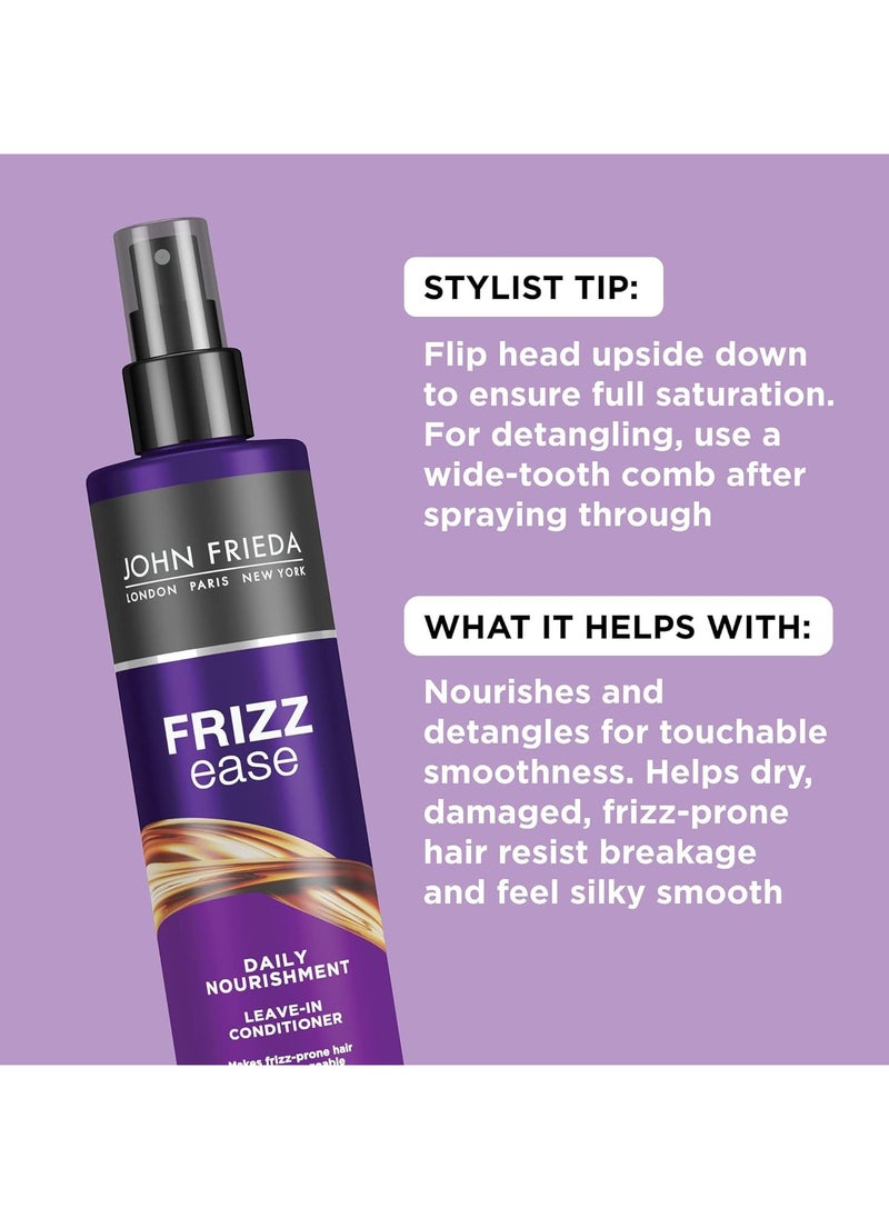 John Frieda - John Frieda Frizz-Ease Daily Nourishment Leave in Conditioning Spray 236ml - Image 1