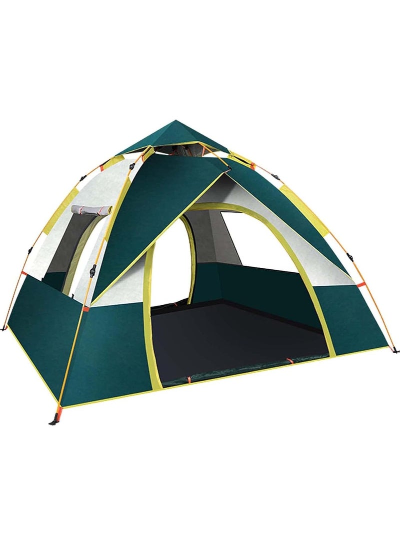 Generic Outdoor Camping Tent For 4 Person, Easy Setup Backpacking Tent, With Door And Window, For Outdoor Family Camping, Hiking, Hunting, Mountaineering Travel  - Image 1