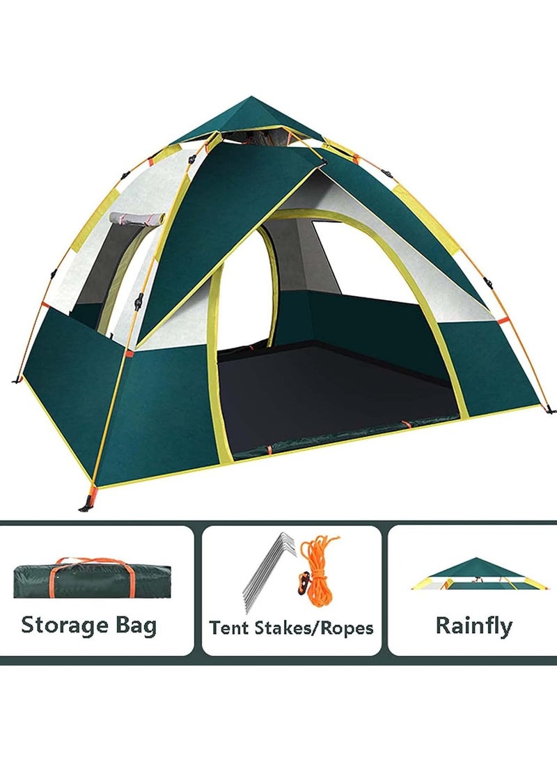 Generic Outdoor Camping Tent For 4 Person, Easy Setup Backpacking Tent, With Door And Window, For Outdoor Family Camping, Hiking, Hunting, Mountaineering Travel  - Image 2
