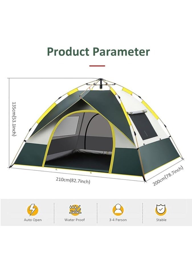 Generic Outdoor Camping Tent For 4 Person, Easy Setup Backpacking Tent, With Door And Window, For Outdoor Family Camping, Hiking, Hunting, Mountaineering Travel  - Image 5