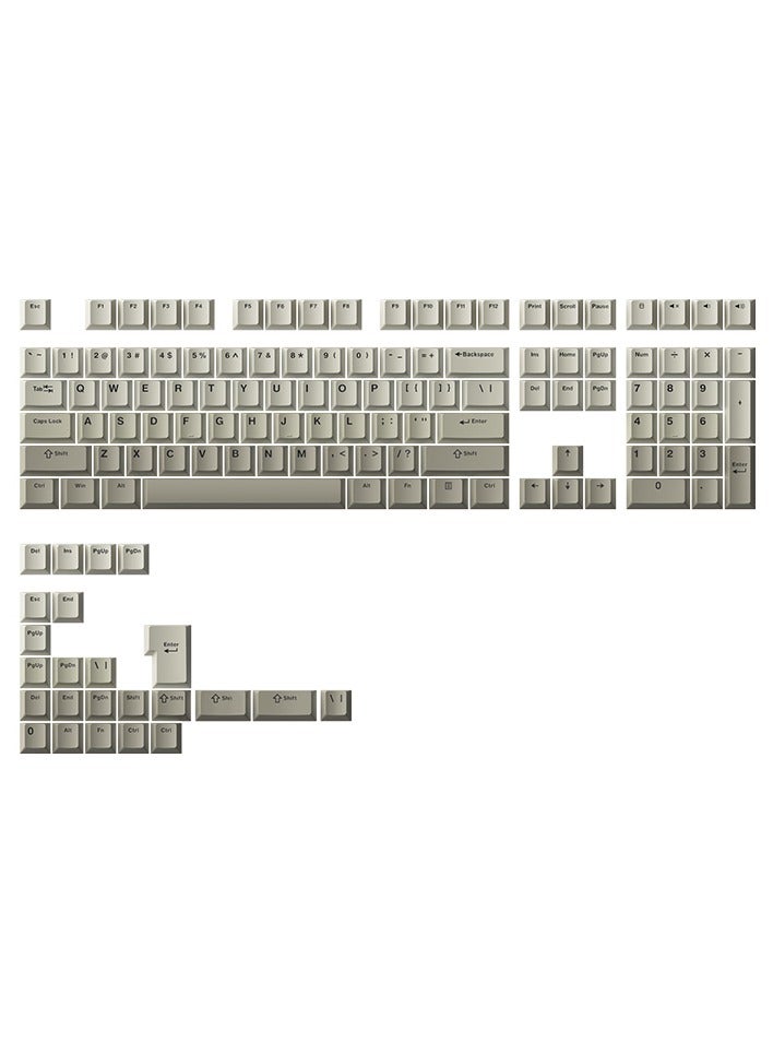 Akko Warm Gray Keycap Set (132-Key) - Image 2