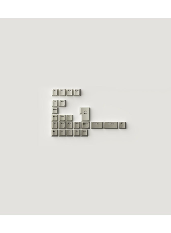 Akko Warm Gray Keycap Set (132-Key) - Image 3