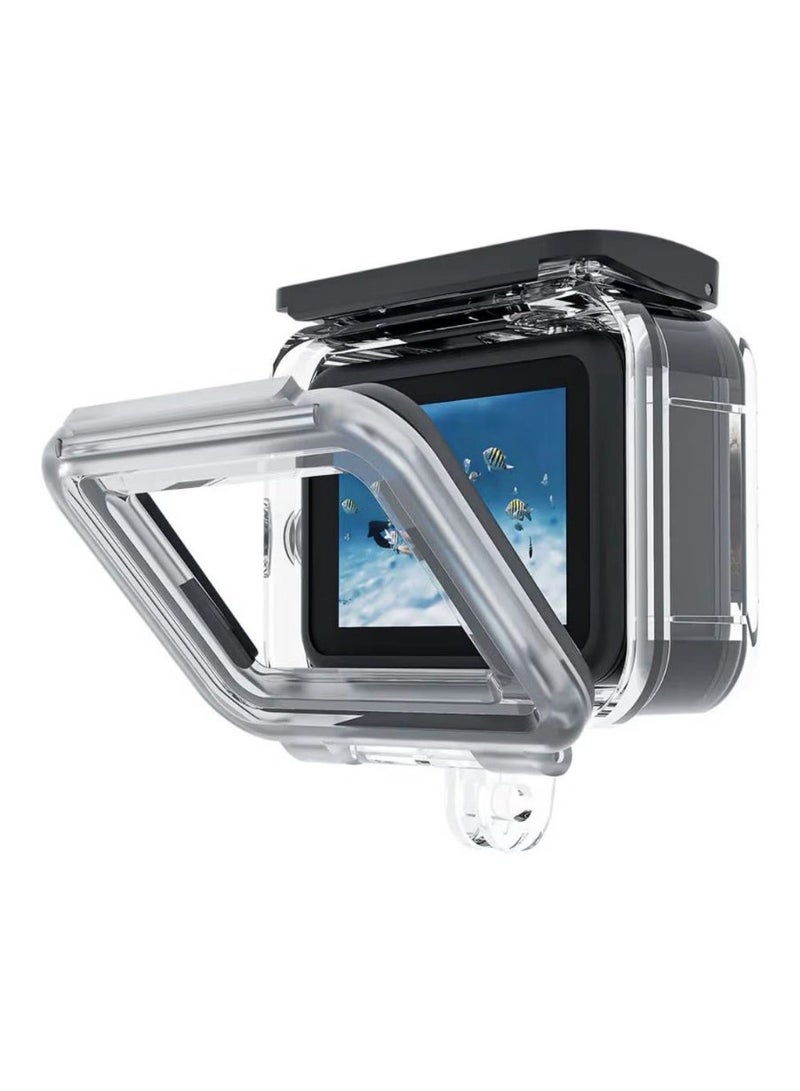 تيليسن جراب TELESIN المقاوم للماء حتى عمق 45 مترًا لكاميرا GoPro Hero 12/11/10/9 - غطاء واقٍ للغوص تحت الماء مع حامل - Image 1