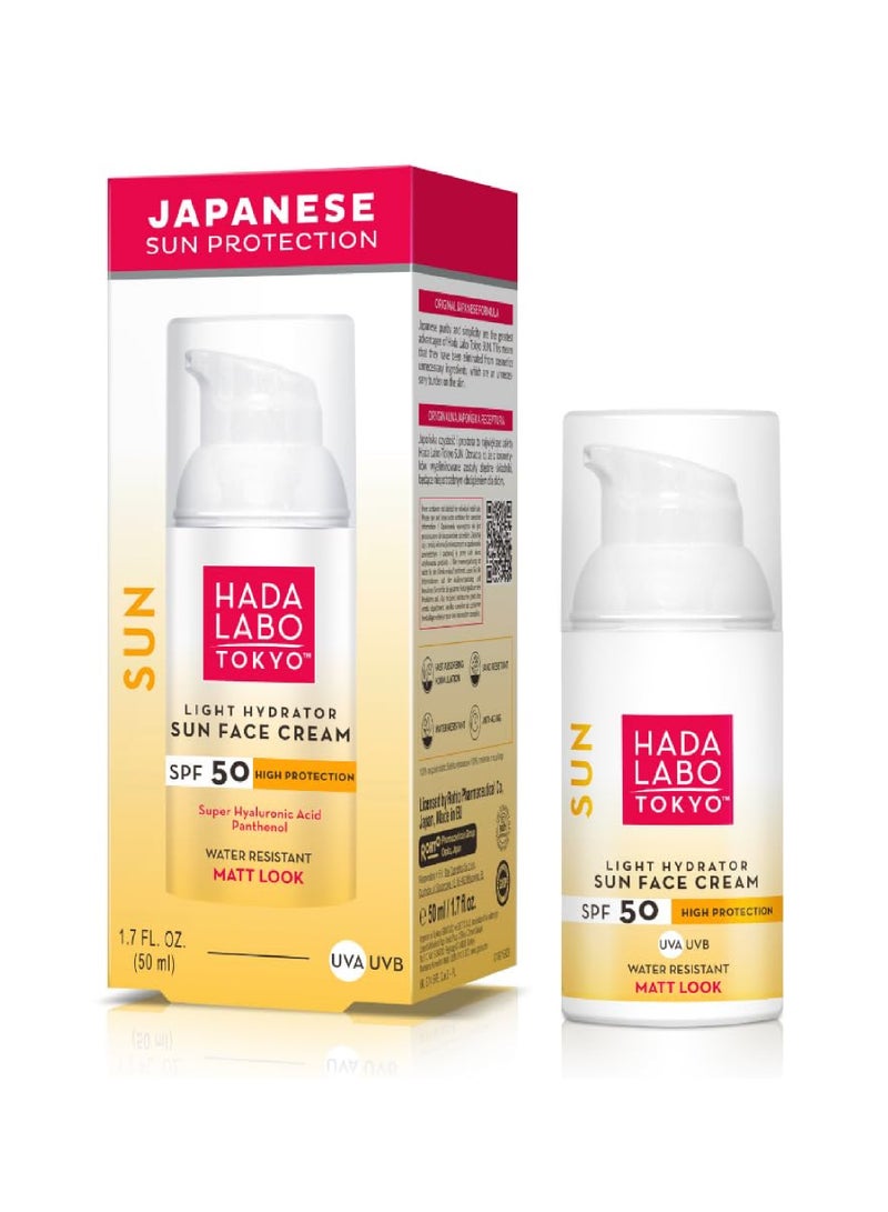 Hada Labo Tokyo Light Hydrator sun Face Cream SPF50 50ml