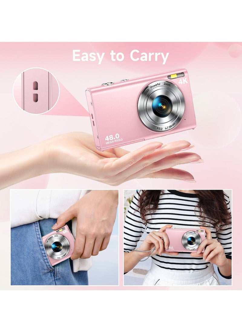 Milatech - Digital Camera, Autofocus UHD 4K Vlogging Camera with 32GB Card, 48MP 16X Digital Zoom Digital Camera - Image 1