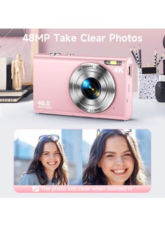 Milatech Digital Camera, Autofocus UHD 4K Vlogging Camera with 32GB Card, 48MP 16X Digital Zoom Digital Camera  - Image 4