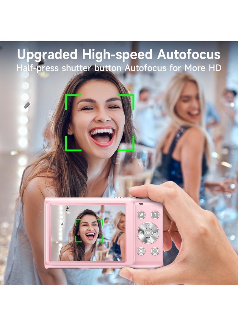 Milatech - Digital Camera, Autofocus UHD 4K Vlogging Camera with 32GB Card, 48MP 16X Digital Zoom Digital Camera - Image 1