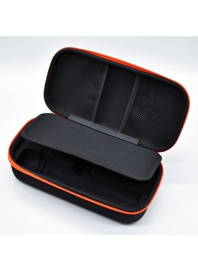 Black EVA Hard Shell Wireless Microphone Storage Bag Durable Fabric Interior Double Zipper - Image 1