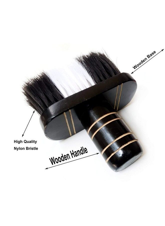 Foreign Holics - Neck Face Hair Duster Nylon Bristle (Black White) - Image 1