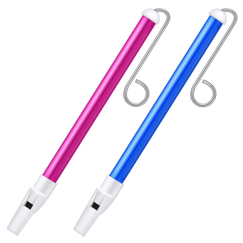 Lukmaa 2 Pieces Slide Whistle for Adults Toy Slide Whistle Musical Instrument Toy for Parent-Child Games, Blue and Purple - Image 1