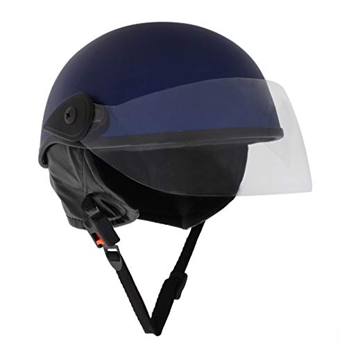 Sage Square Multipurpose Half Helmet for Men and Women (Small, Blue Matte) - Image 1