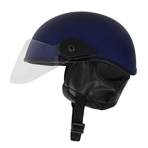 Sage Square Multipurpose Half Helmet for Men and Women (Small, Blue Matte) - Image 4