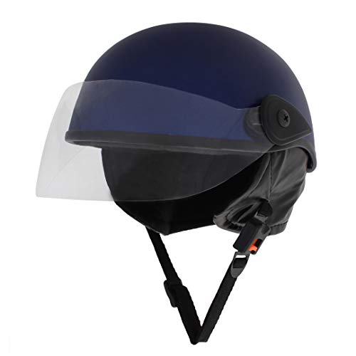 Sage Square Multipurpose Half Helmet for Men and Women (Small, Blue Matte) - Image 3