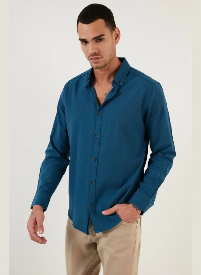 Buratti Cotton Regular Fit Button-Down Collar Shirt Men's SHIRT CF20S111871