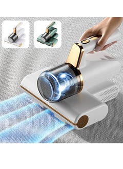 Excefore Bed Vacuum Cleaner, Handheld Mattress Cleaner, 8KPa Strong Suction Power and Double Beat, Low Noise,Effectively Clean Up for Bedding, Sofa, Other Fabric Surfaces White  - Image 2
