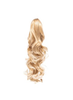 OneDor OneDor 20" Curly Synthetic Clip In Claw Drawstring Ponytail Hair Extension Synthetic Hairpiece 190g with a jaw/claw clip (R18/613)  - Image 1