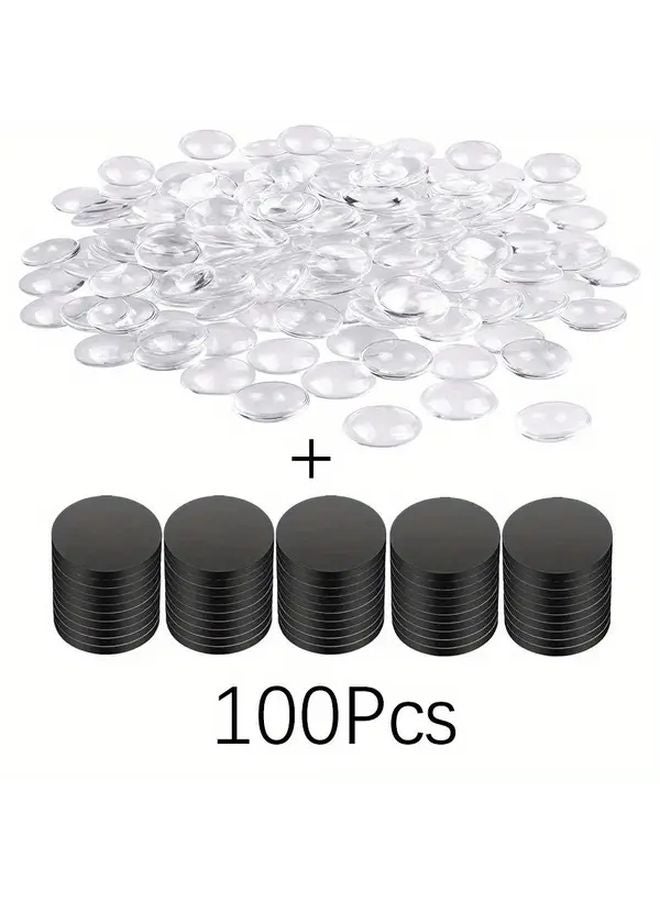 50pcs Fixed 50pcs Glass Stickers Refrigerator Magnets 3D Office Kitchen Decorative Crafts - Image 1