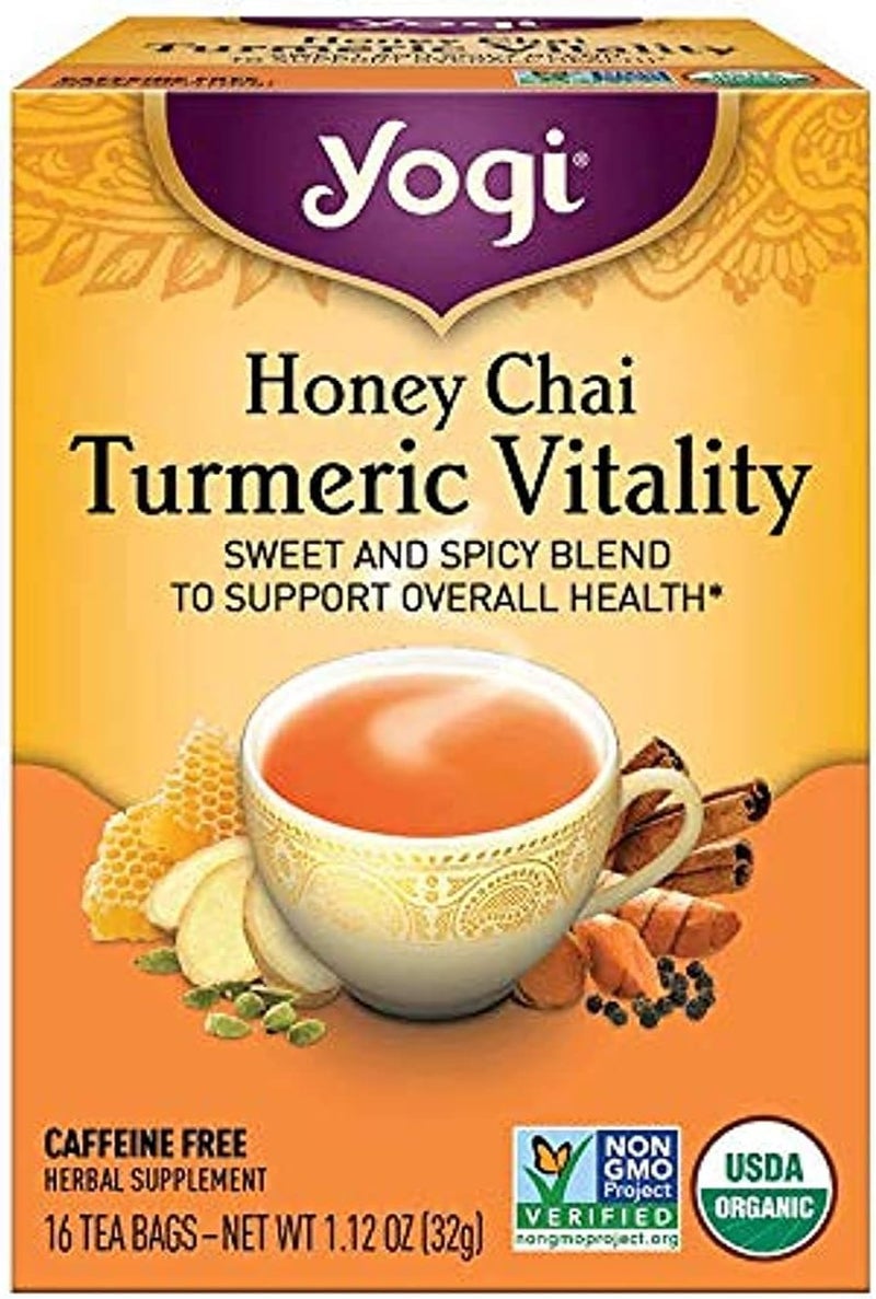 Yogi Honey Chai Turmeric Vitality Tea - Image 1