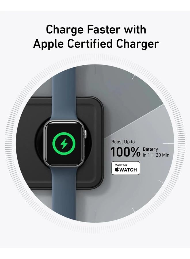 أنكر شاحن لاسلكي ماج جو 3 فى 1 مغناطيسي وسادة - اسود - Image 2