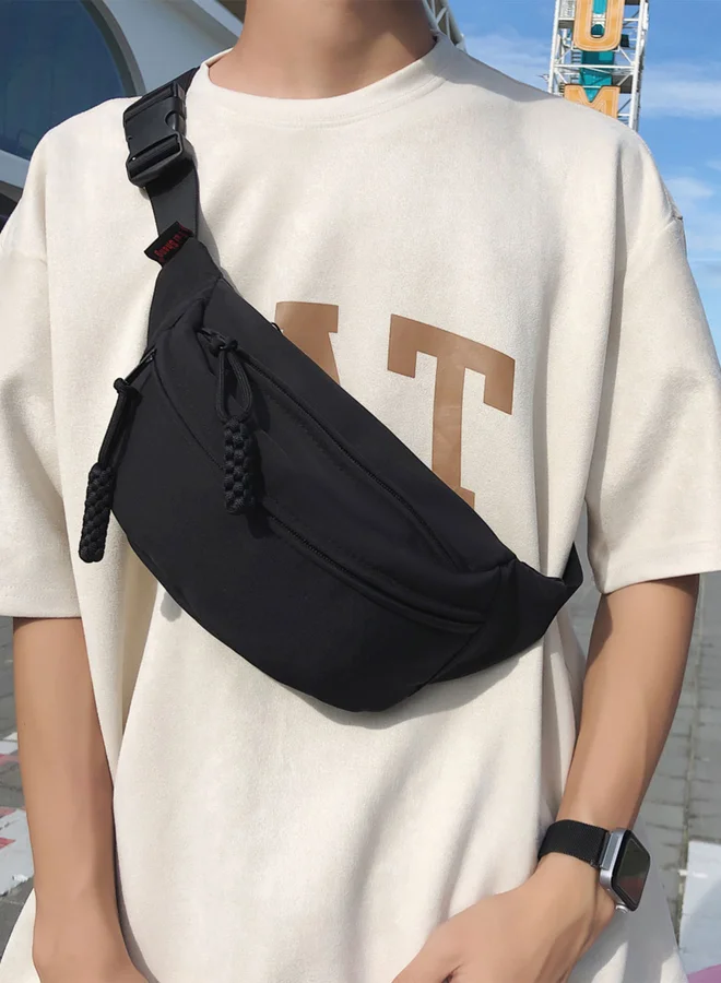 Take Two Take Two Solid Zip Closure Crossbody Bag