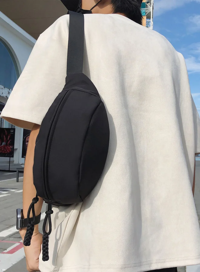 Take Two  Take Two Solid Zip Closure Crossbody Bag for Men | Best Price UAE