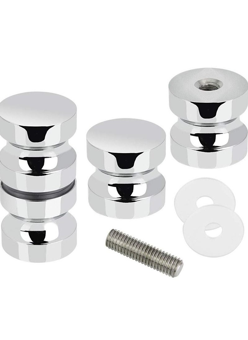 SYOSI 2 Set Shower Screen Handle Bathroom Door Handle Knob with Solid Stainless Steel for Replacement Groove Glass Door(Install Screw 7.5mmx30mm)  - Image 2
