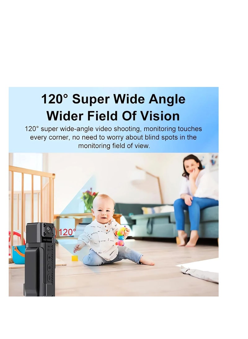 SYOSI 1080P HD Body Mounted Camera, Mini Wearable Body Worn Cam with Night Vision,for Law Enforcement Recorder,Indoor/Outdoor Use with Night Vision, 8 HR Battery Life  - Image 4