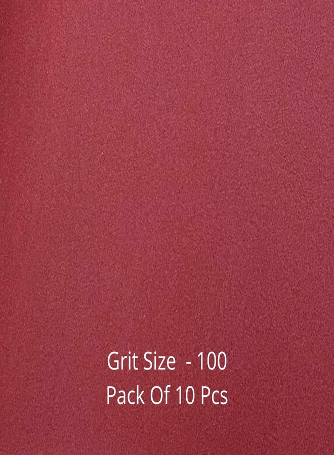 Color Zebra SandPaper Red, Pack of 10 Sheets, Dry Abrasive Paper for Wood, Wall, and Metal (Grit - 120) - Image 2