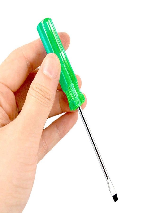 Buspoll small screwdriver tool flat head and Phillips screw driver- #2 Phillips, Slotted 1/4” used to repair children's toys; musical instruments, microphones loose screws - Image 3