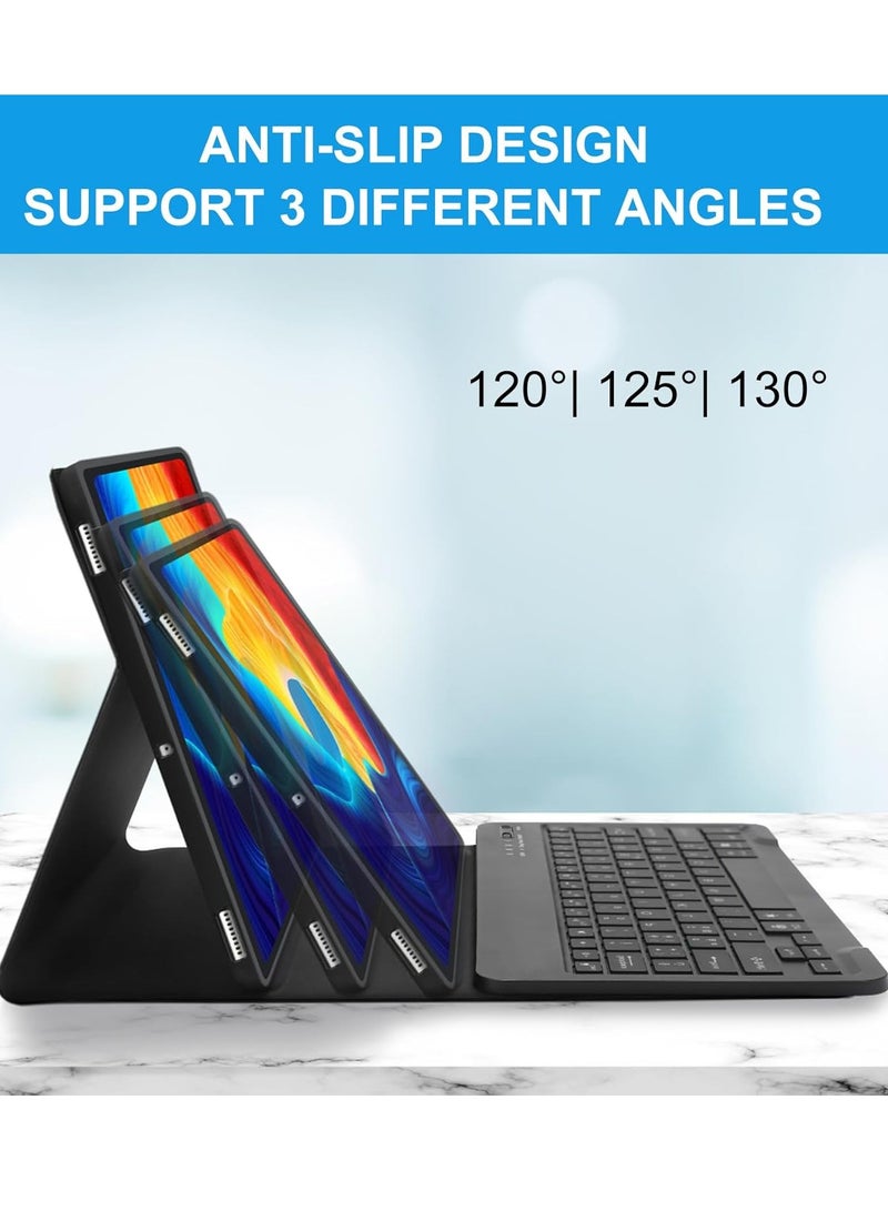 ELTRAZONE Samsung Galaxy Tab S8 Plus/S7 FE/S7 Plus 12.4” Keyboard Case | Magnetic Detachable Bluetooth Keyboard | Protective Stand Cover with S Pen Charging Support | Slim, Durable Case for Galaxy Tab S8+ (2022), S7 FE (2021), S7+ (2020) – Black - Image 5