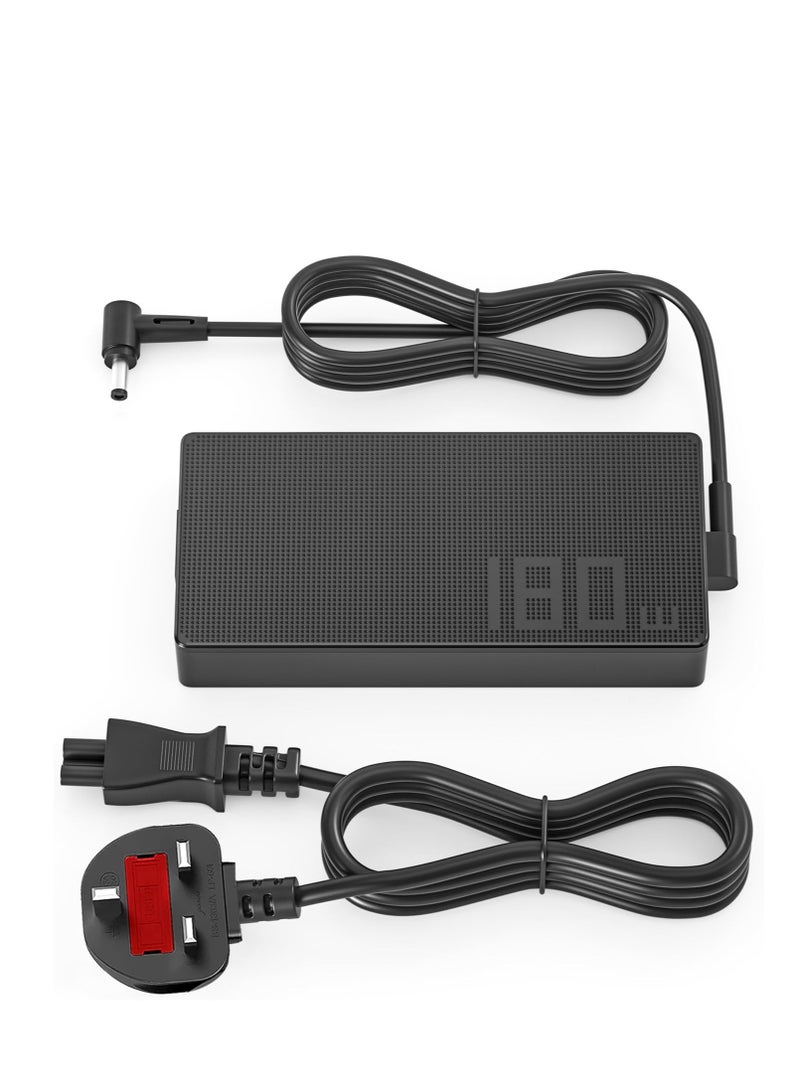 Terabyte 180W Replacement Charger Fit for Asus Rog Zephyrus G14 G15 G531GT G731GT GM501GM GX531GM GL504G GL703GM GA401 GA401I GA401IU GA502 GA502D GA502DU GU502 GU502GV ADP-180TB H Gaming Laptop - Image 1