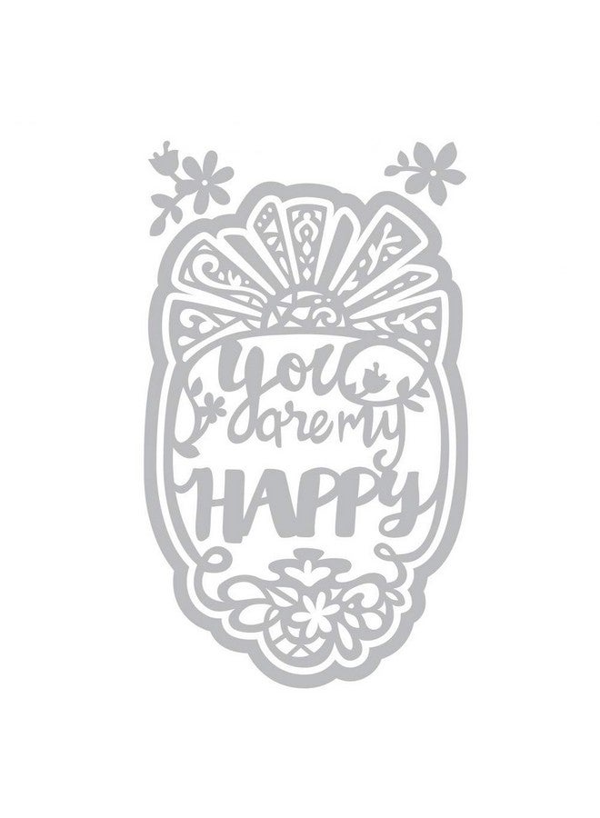 Sizzix KLizardi Thinlits Die Phrase YouAreMyHappy KL Happy - Image 2