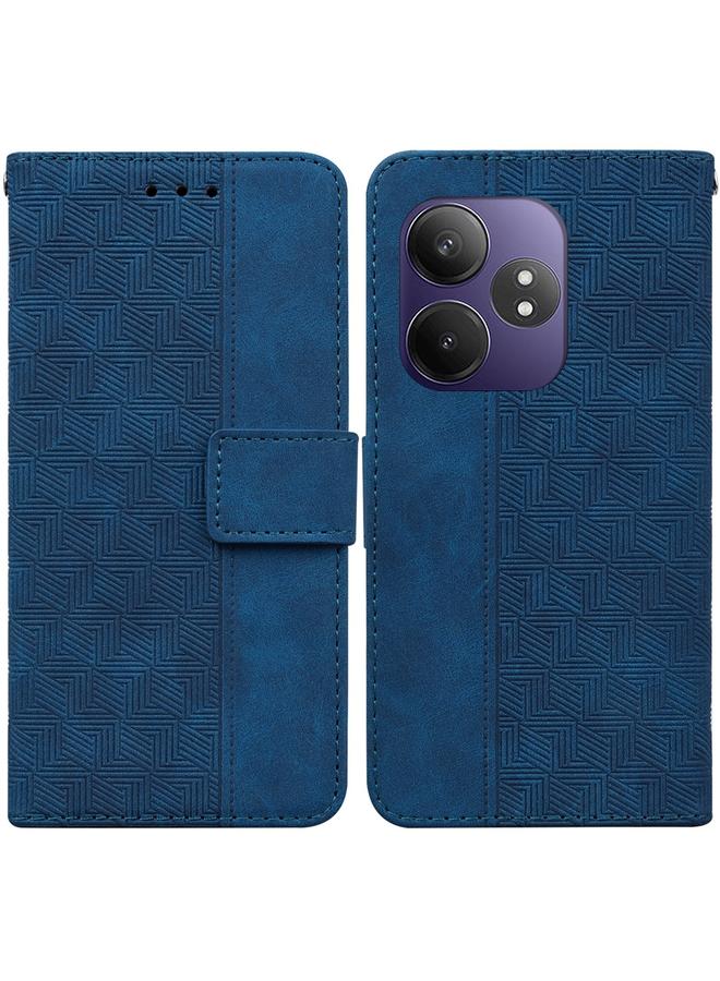 erorex Case For Realme GT 6 / GT 6T / GT Neo6 Geometric Embossed Leather Phone Case - Image 1
