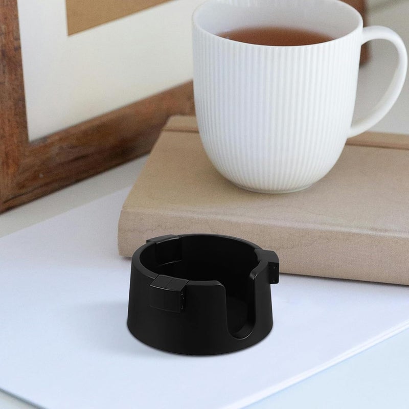 Multipurpose Anti-Spill Cup Holder for Car and Desk, Non-Slip Waterproof Beverage Stand with Insulation, Black Spill-Proof Cup Tray for Camping and Office Use - Image 5