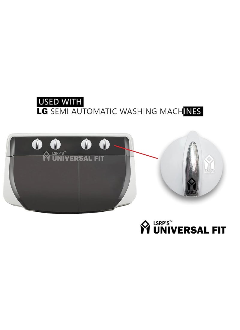 LSRP's Universal Fit - LSRPS Universal Fit Knobs Compatible with LG Washing Machine Knob SetDrain Switch KnobTimer Knob for Semi Automatic Washing Machines Set of 4 knobs - Image 1