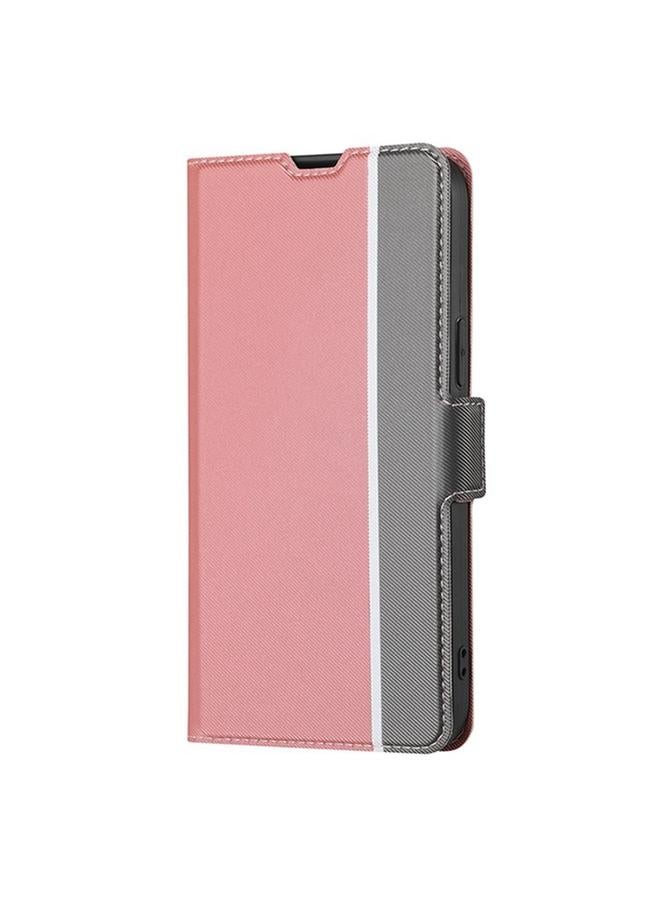 اس-توب جراب هاتف OPPO A78 4G من الجلد مع أزرار جانبية وملمس قطني - Image 2