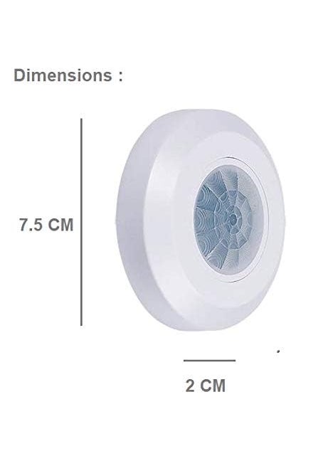 Maxwell 360 Degree Mini PIR Motion Sensor with Light Sensor Ceiling Mounted with Warranty 2 Year
