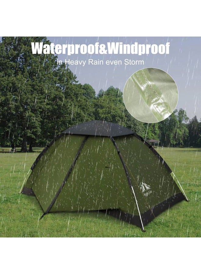 Night Cat Backpacking Tent for One Person Waterproof Single Camping Tent Lightweight Easy Manual Setup 2.2x1.2m - Image 5