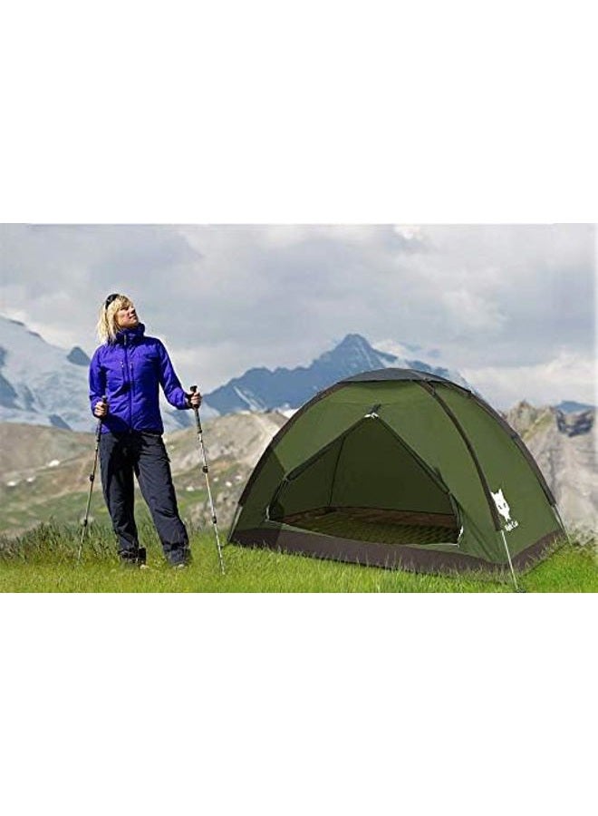Night Cat Backpacking Tent for One Person Waterproof Single Camping Tent Lightweight Easy Manual Setup 2.2x1.2m - Image 2