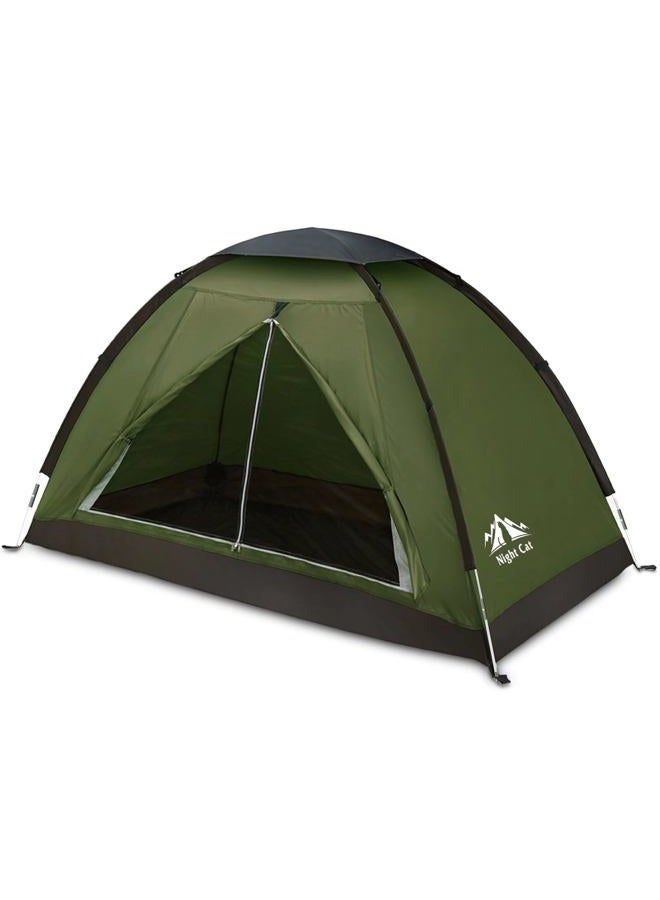Night Cat Backpacking Tent for One Person Waterproof Single Camping Tent Lightweight Easy Manual Setup 2.2x1.2m - Image 1