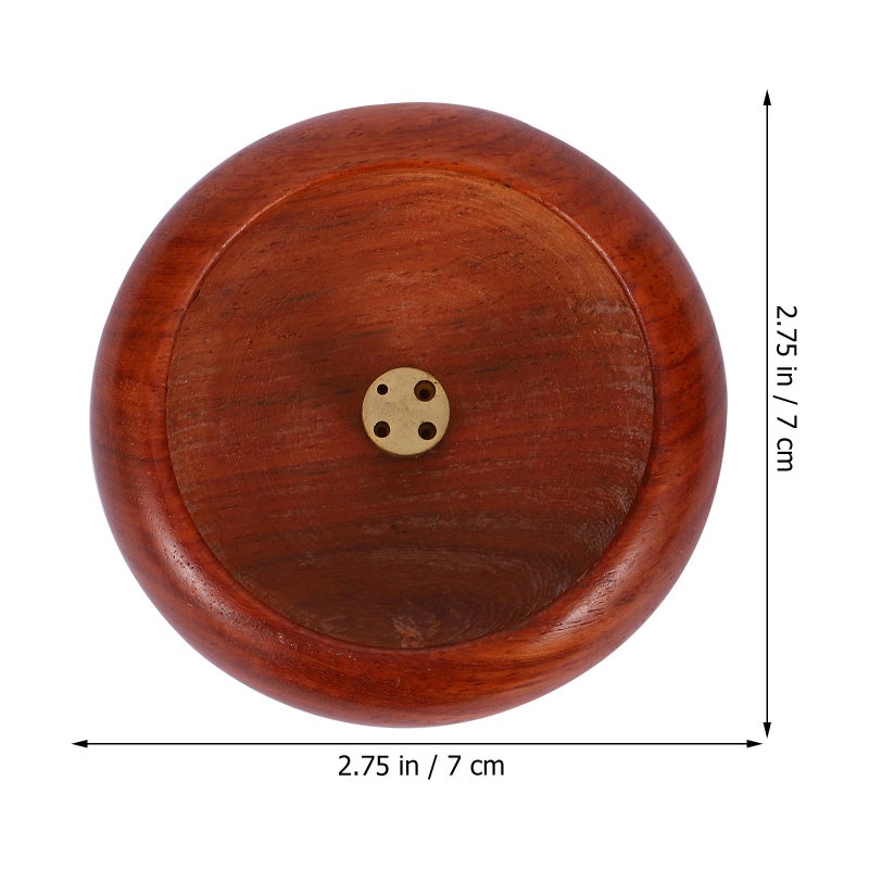 Wooden Incense Burner Bowl Holder Portable Mini for Home Decor Meditation Relaxation - Image 3