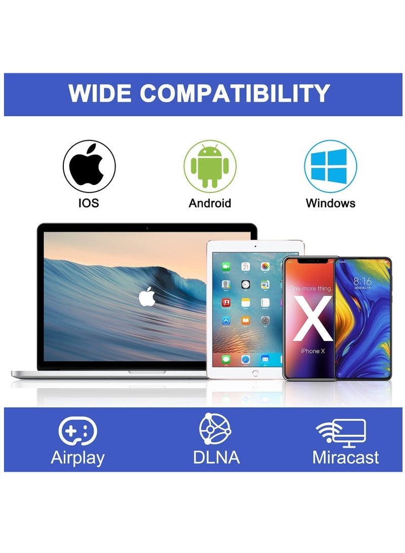 KASTWAVE Anycast HDMI Wireless Display Adapter - WiFi 1080P Mobile Screen Mirroring Receiver Dongle to TV/Projector Receiver Support Windows Android Mac iOS - Image 5