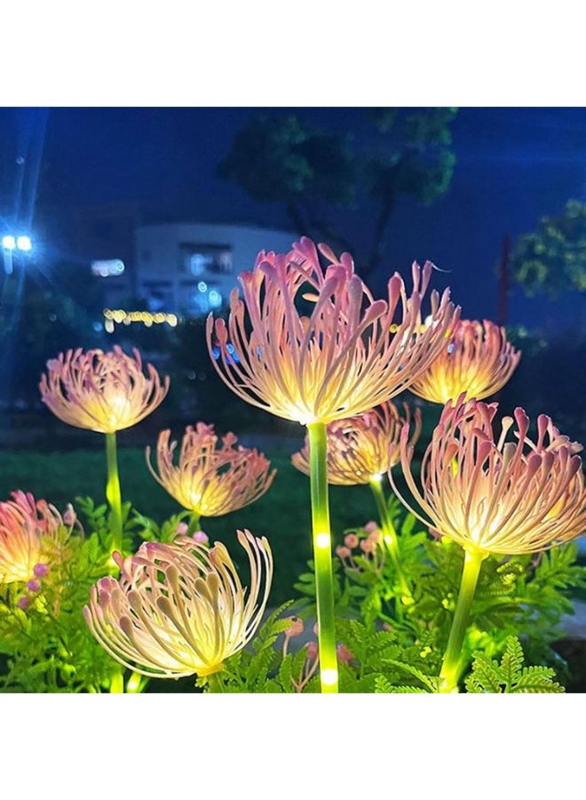 بلومنغ تايم أضواء حديقة الزهور الشمسية الخارجية المزخرفة بالألواح الشمسية للزهور الخارجية لديكور الحديقة الخلفية (بانا) - Image 3