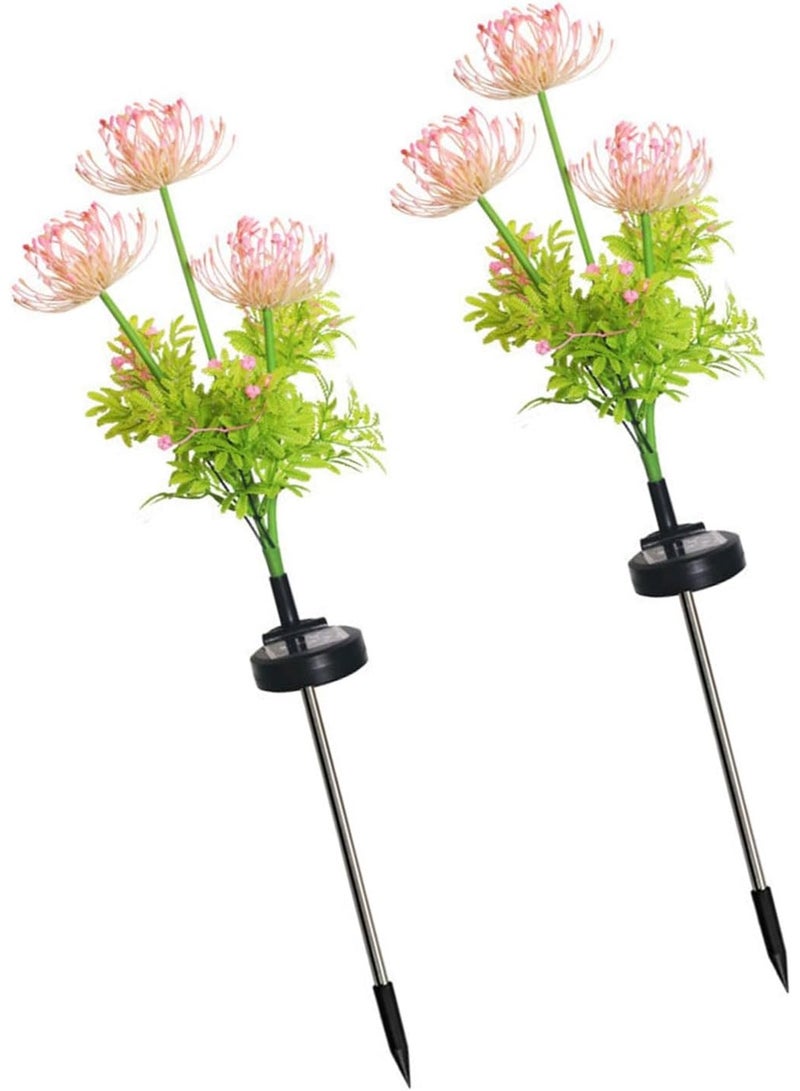 بلومنغ تايم أضواء حديقة الزهور الشمسية الخارجية المزخرفة بالألواح الشمسية للزهور الخارجية لديكور الحديقة الخلفية (بانا) - Image 4
